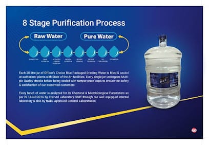 Officer choice blue Water Supplier business photograph