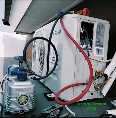 Modern Air Condition & Electrical World. Best ac service in kolkata .New Ac Deler. Second hand ac deler.Chhepest AC Market business photograph