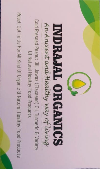 INDRAJAL ORGANICS Cold Pressed Oil Organic Edible Oil & Food Product Groundnut Oil, Jawas Oil 100% Pure. business photograph