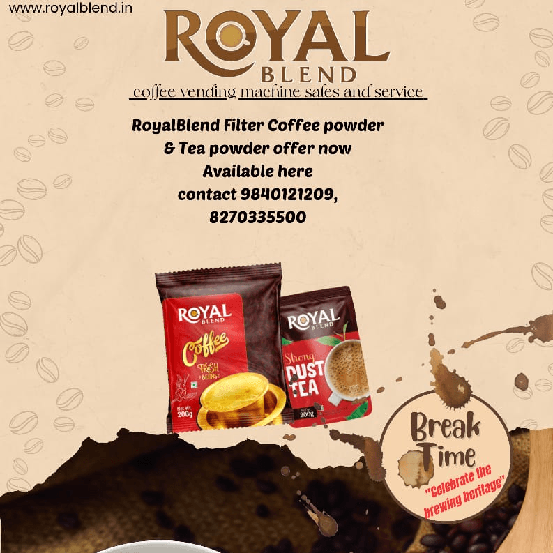 ROYAL BLEND (coffee vending machine) business photograph