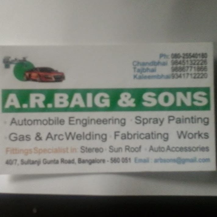 A R Baig & Sons business photograph
