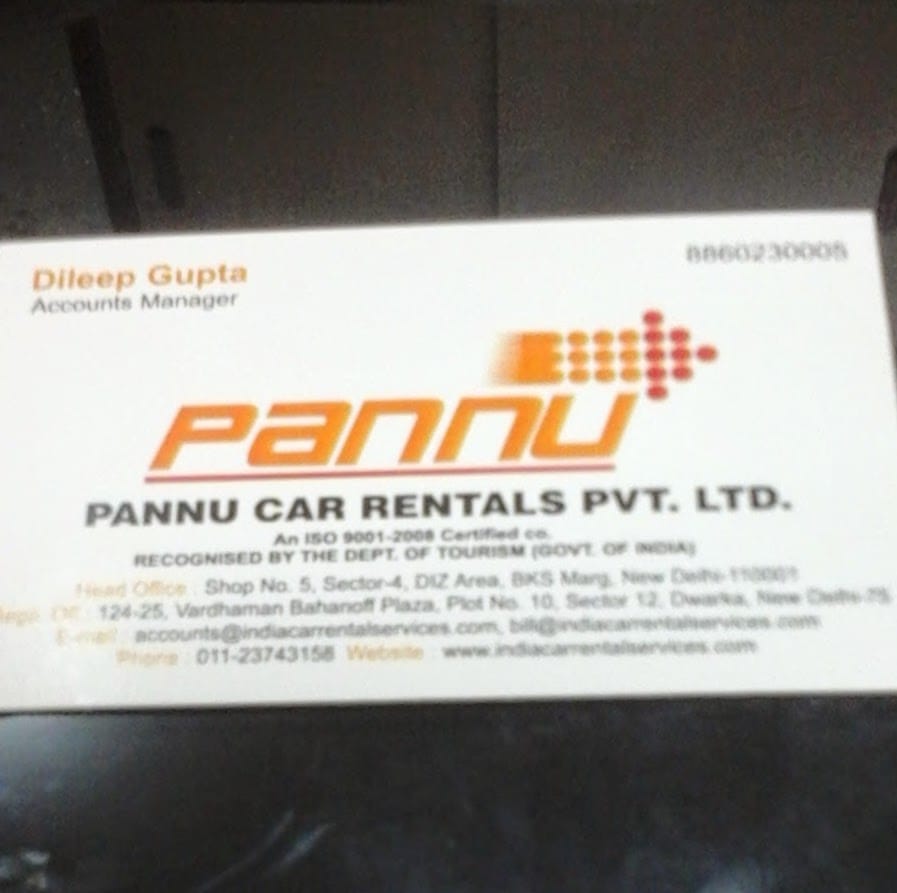 Pannu Car Rentals Pvt.Ltd business photograph