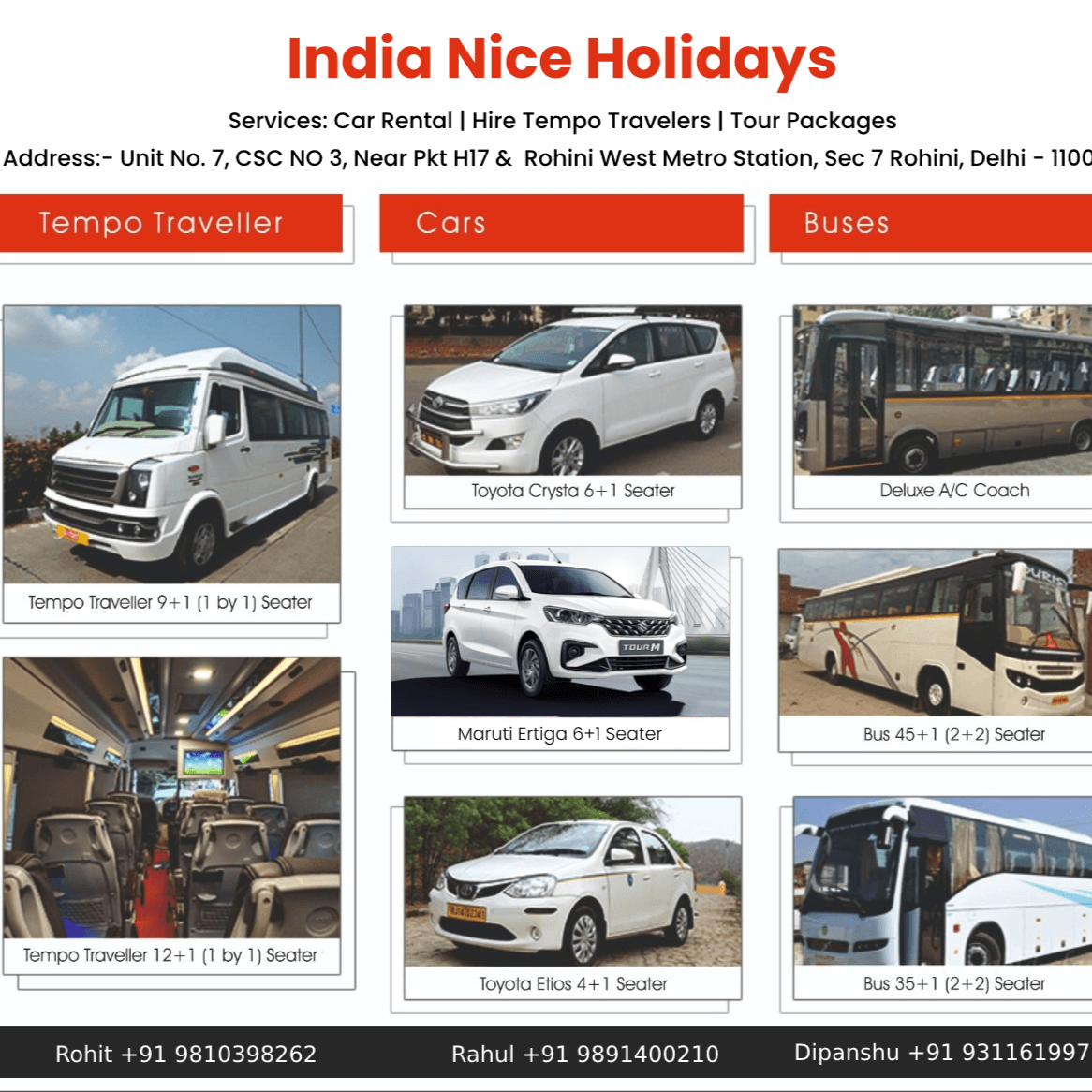 India Nice Holidays business photograph