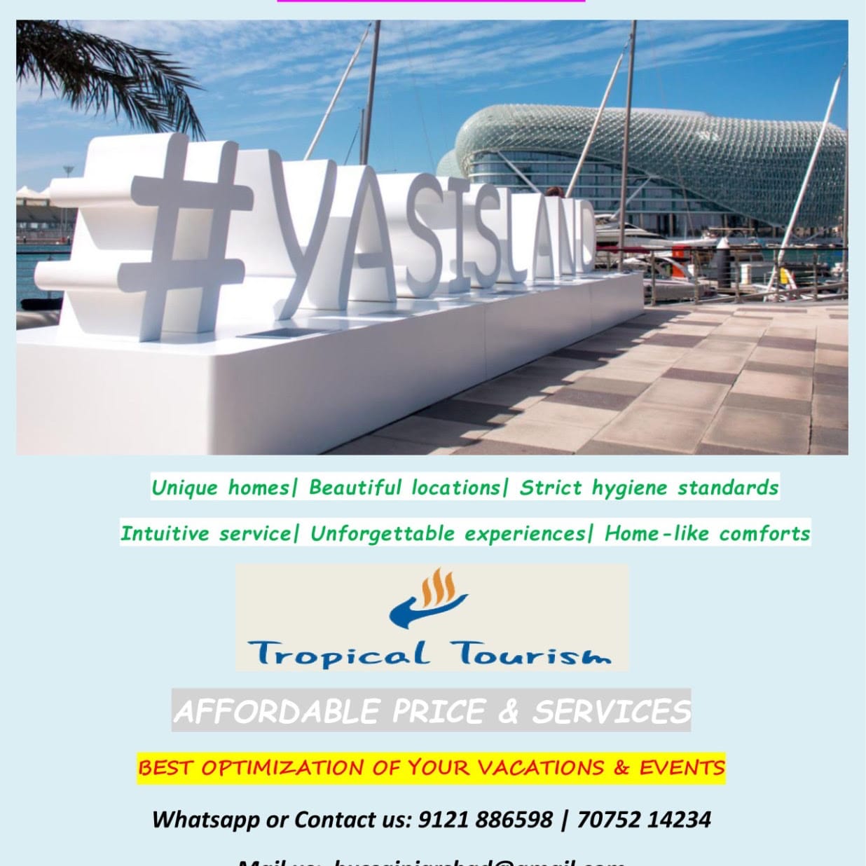 Tropical Tourism Best Travel Agency in Hyderabad business photograph