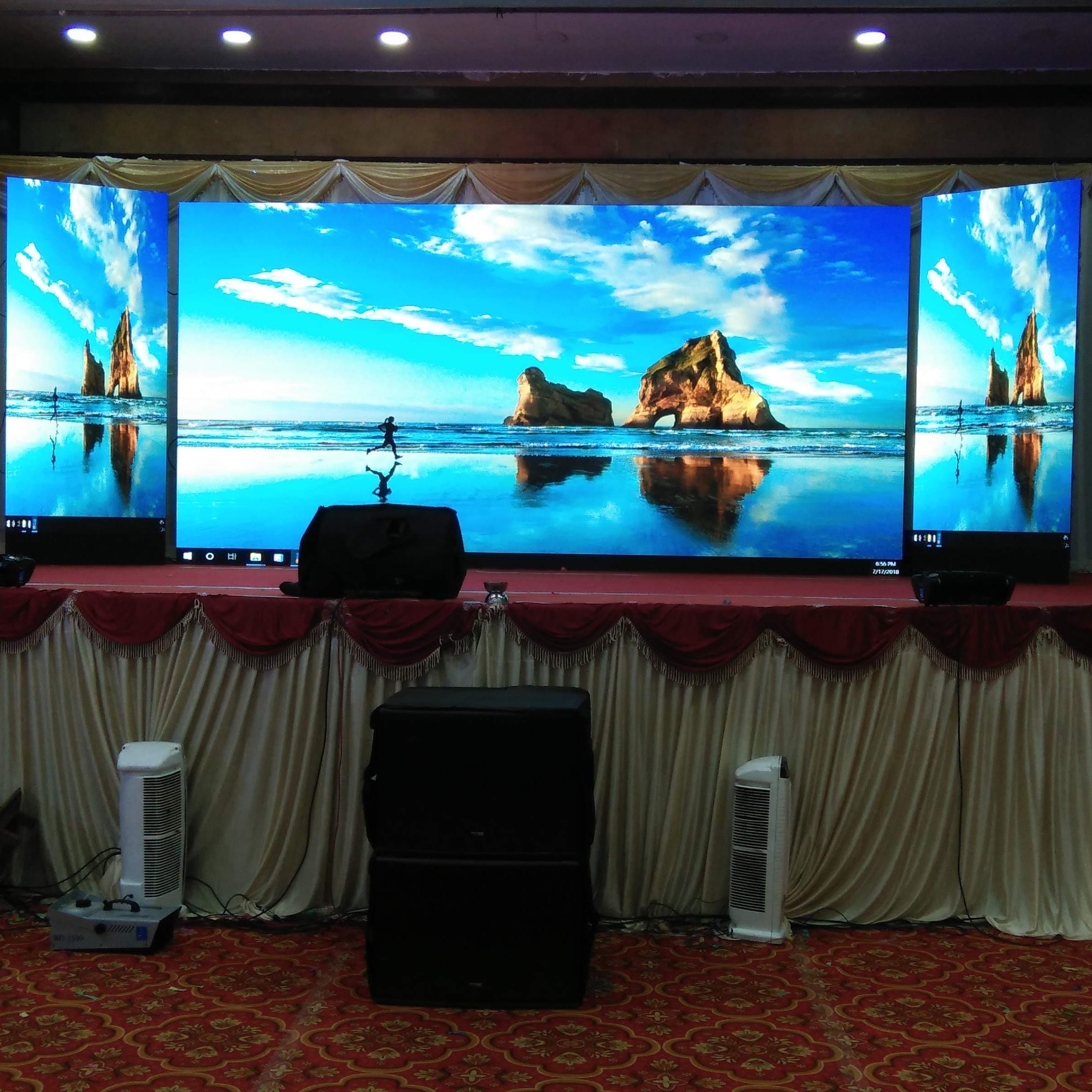 Linga bharavi Projector and led Tv rental in coimbatore business photograph
