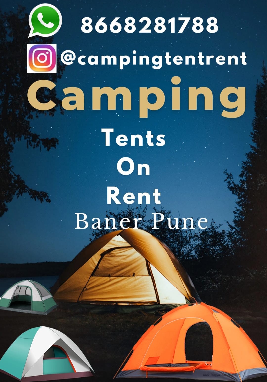 Camping Tents On Rent business photograph