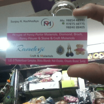 Jay Ramdevji Craft & Materials business photograph