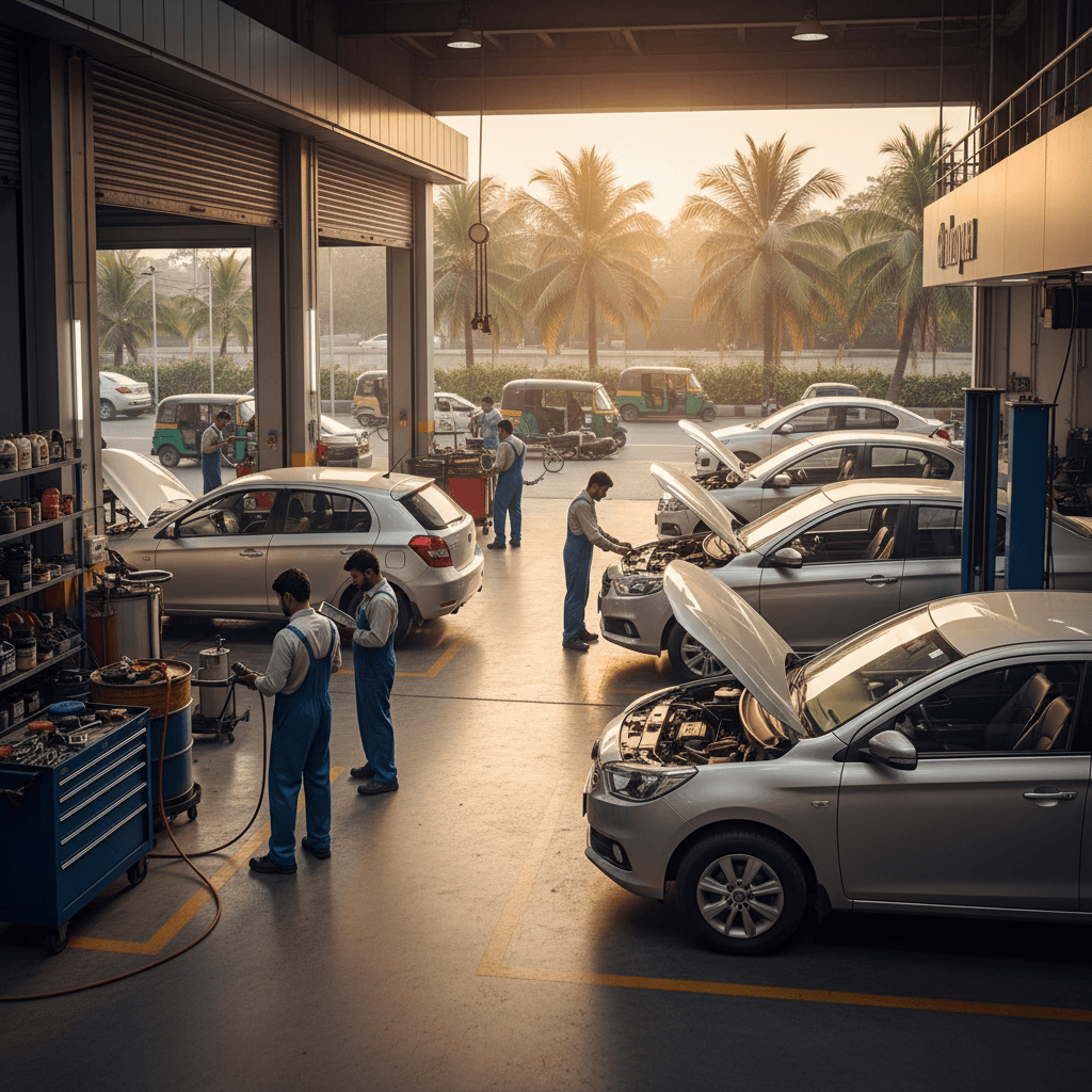 Compare Car General Service Prices & Get Best Deals in Vadodara