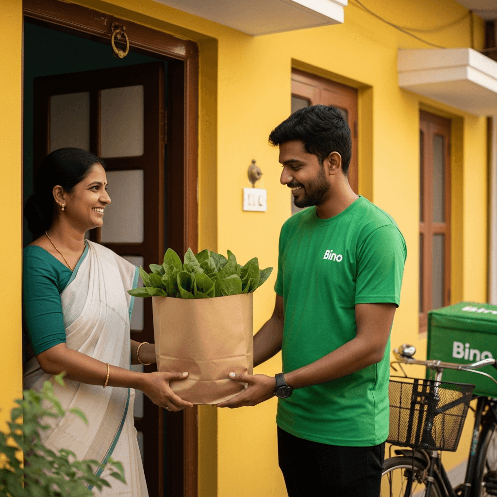 Fresh Spinach (Palak) Home Delivery on Kaamtha Road