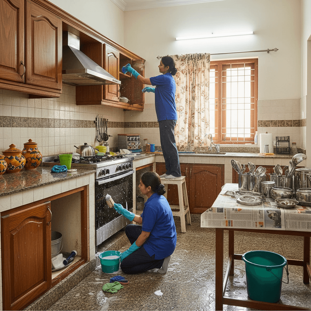 Kitchen Deep Cleaning Services in Vadodara - Compare & Get Best Deals