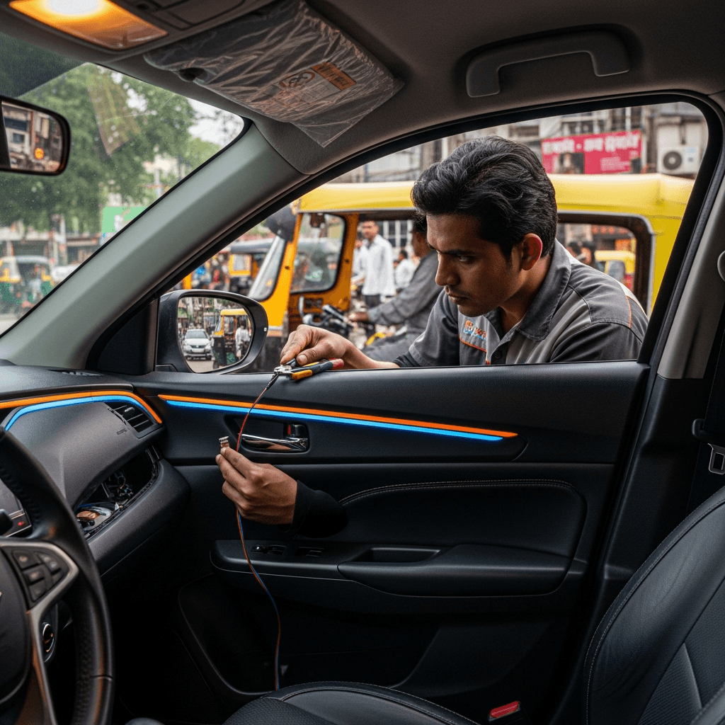 Car Interior Mood Lighting Installation in Shahjahanpur - Best Deals & Prices
