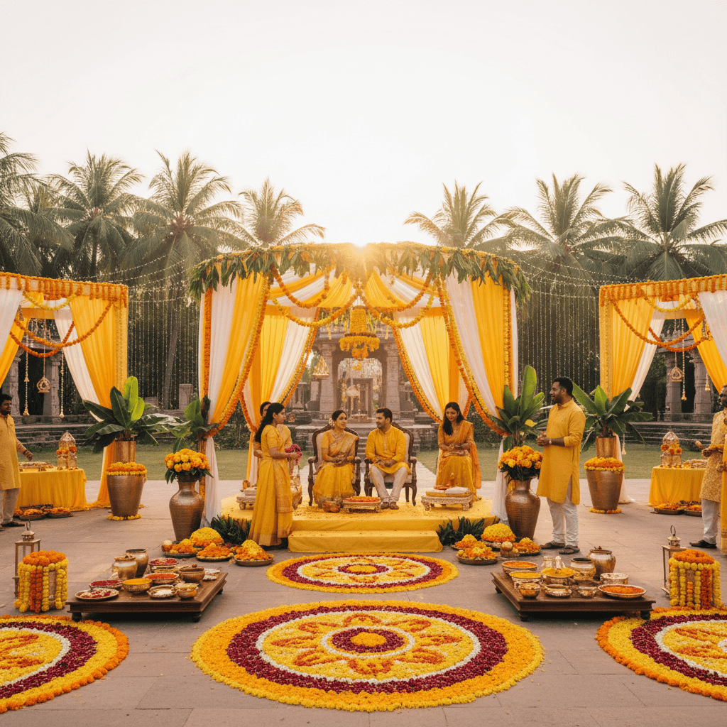 Best Haldi Ceremony Decor Packages in Belgaum | Compare & Save