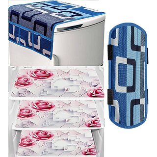 REVEXO Refrigerator Cover (Width: 98 cm, Multicolor)