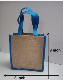 Jute Small Bag 9 x 8 inches view 2
