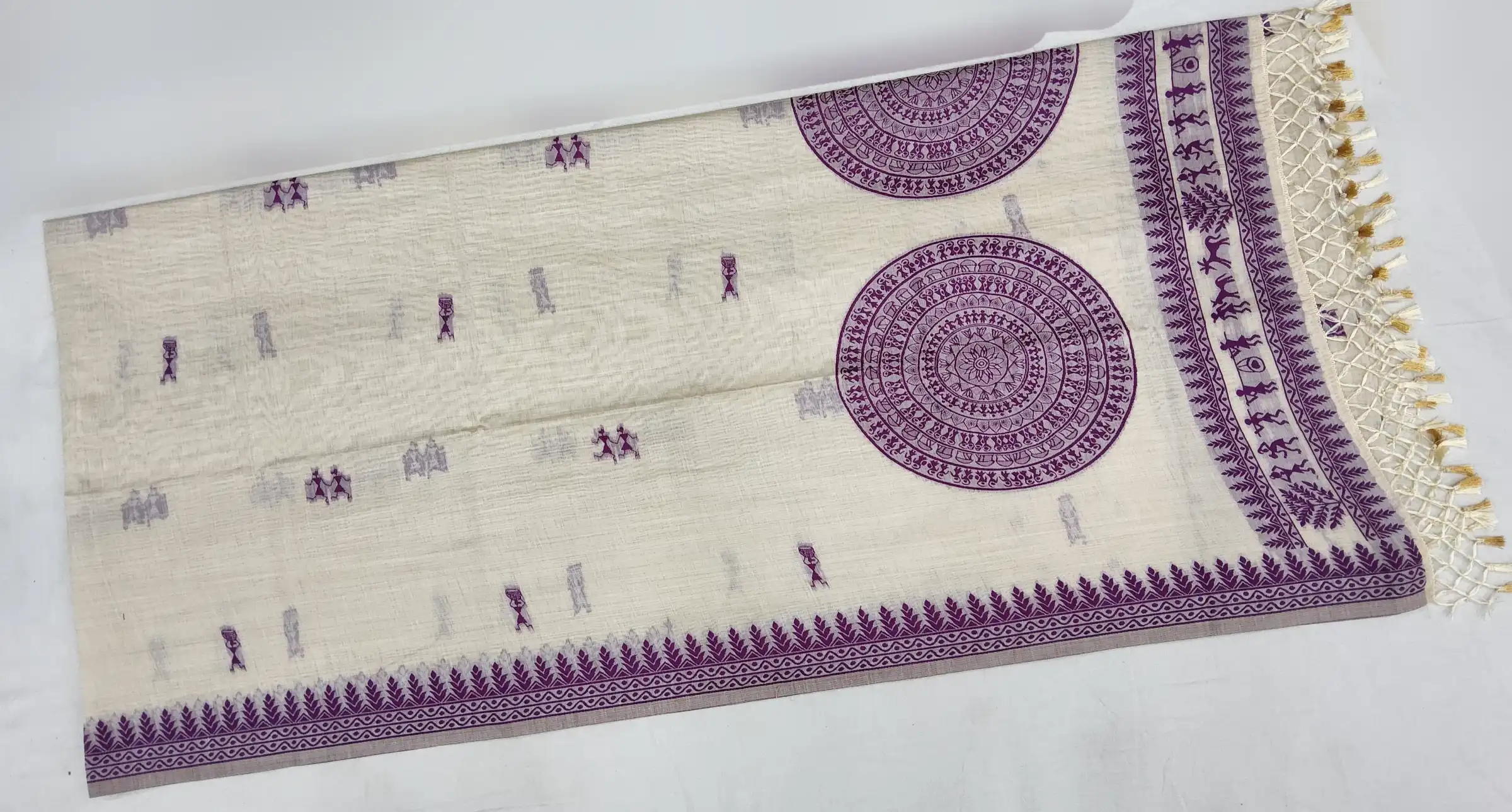 Tussar Cotton Sambalpuri Handmade Saree