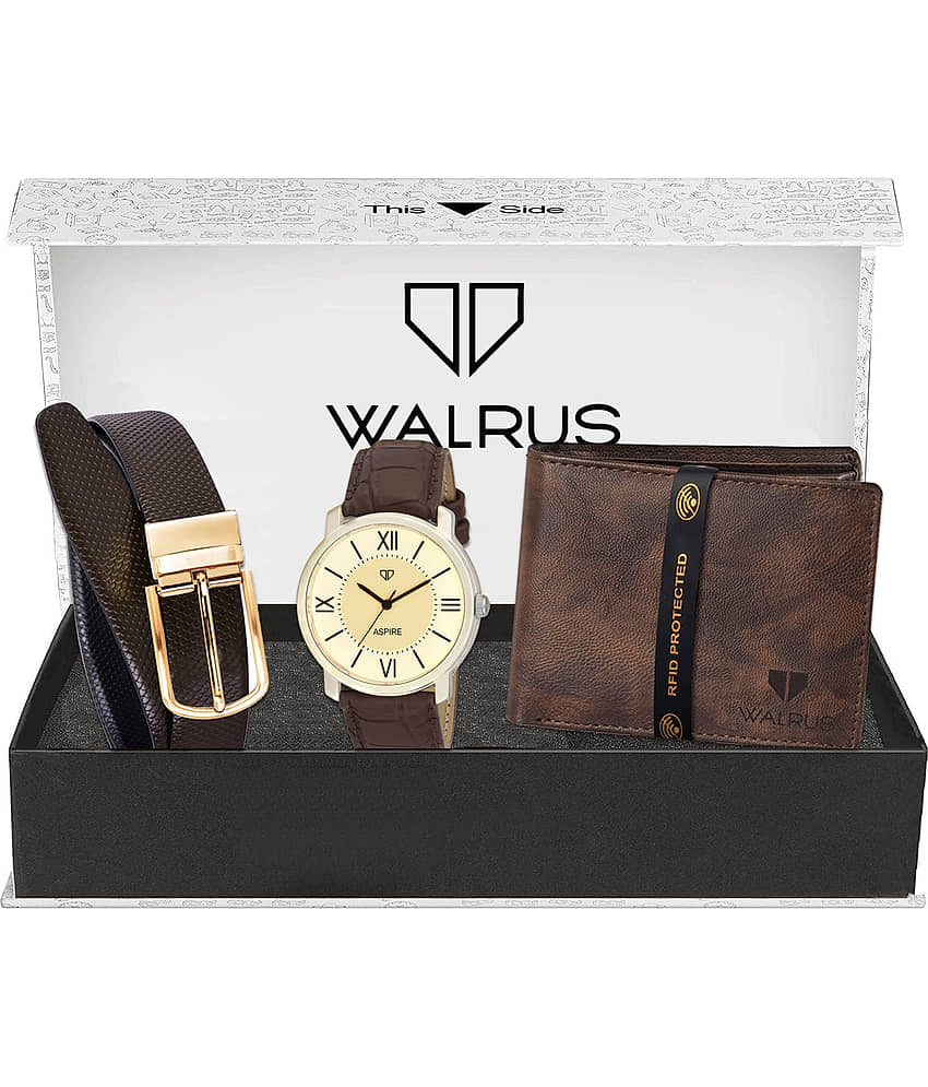 Walrus WWWBC-COMBO33 Leather Analog Men's Watch