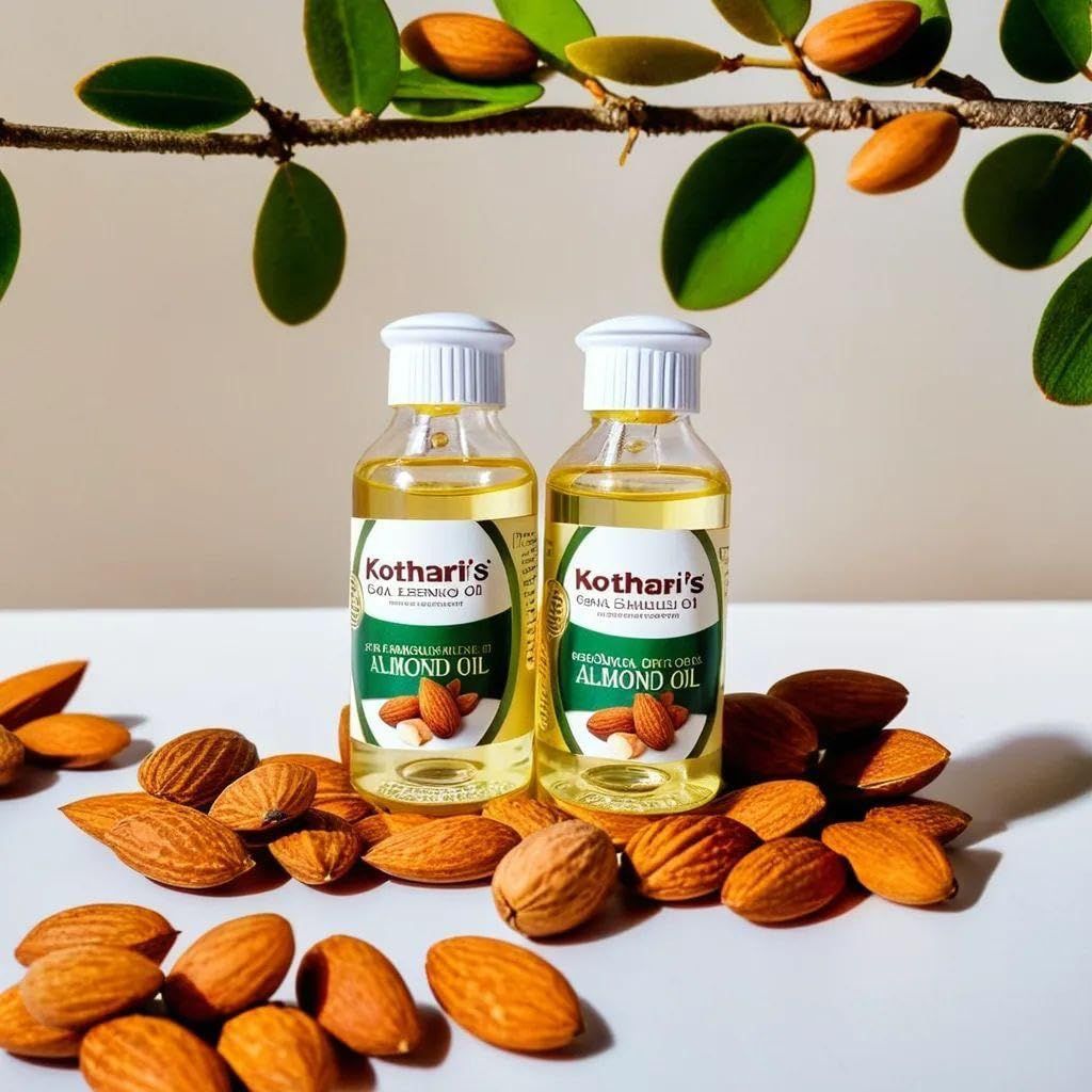 kotharis Royal Almond oil pack of 2 198 ML Badm Oil/100% Pure Almond oil / view 2