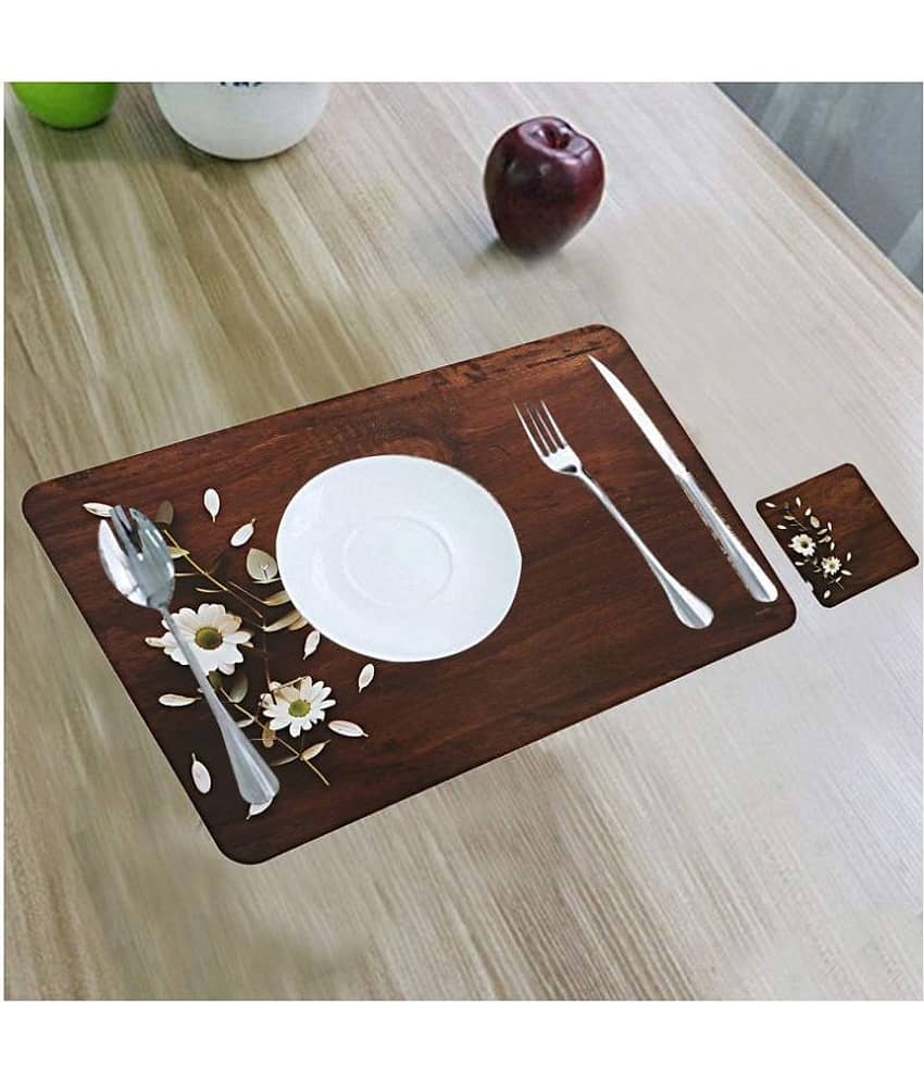 Revexo Set of 12 PVC Table Mats & Coasters