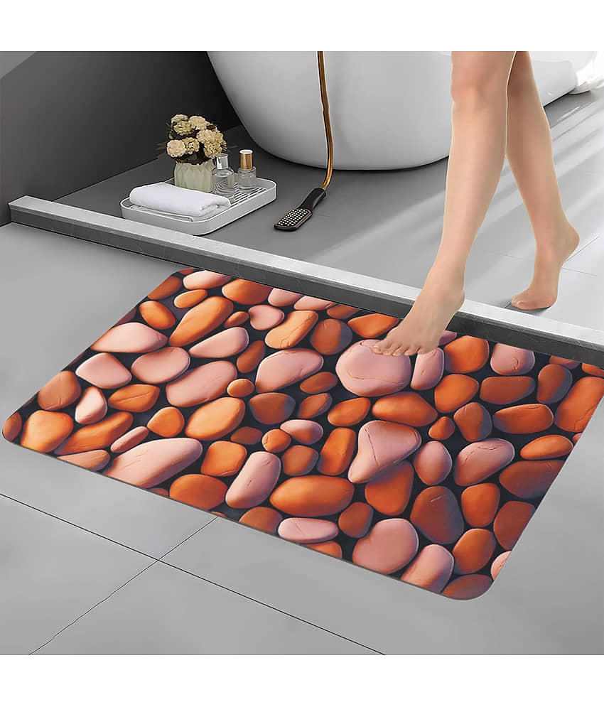 BELLA TRUE Anti-skid Rubber Bath Mat Other Sizes cm ( Pack of 1 ) - Brown