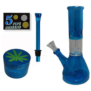 Farman Handicrafts 8 Inch Transparent Bong Water Smoking Pipe Pack of 1
