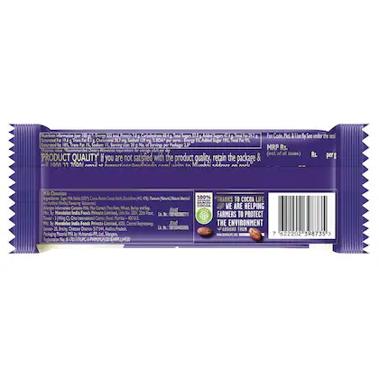Cadbury Dairy Milk Chocolate Bar 52 Gms view 2