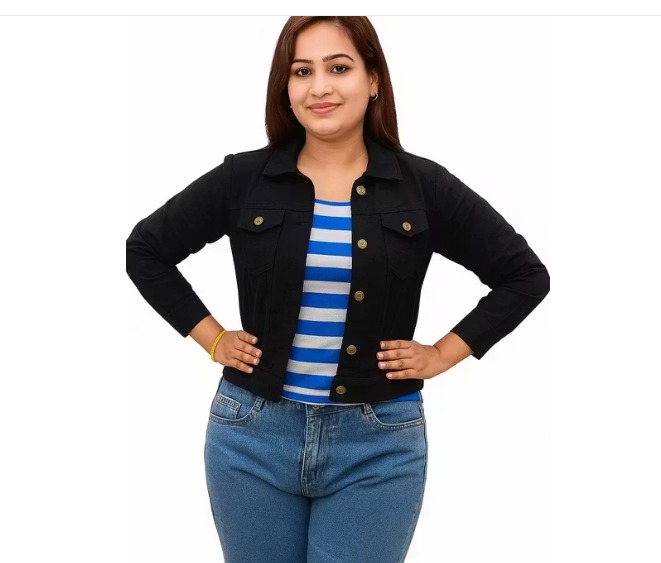 Woman Denim Short Jacket