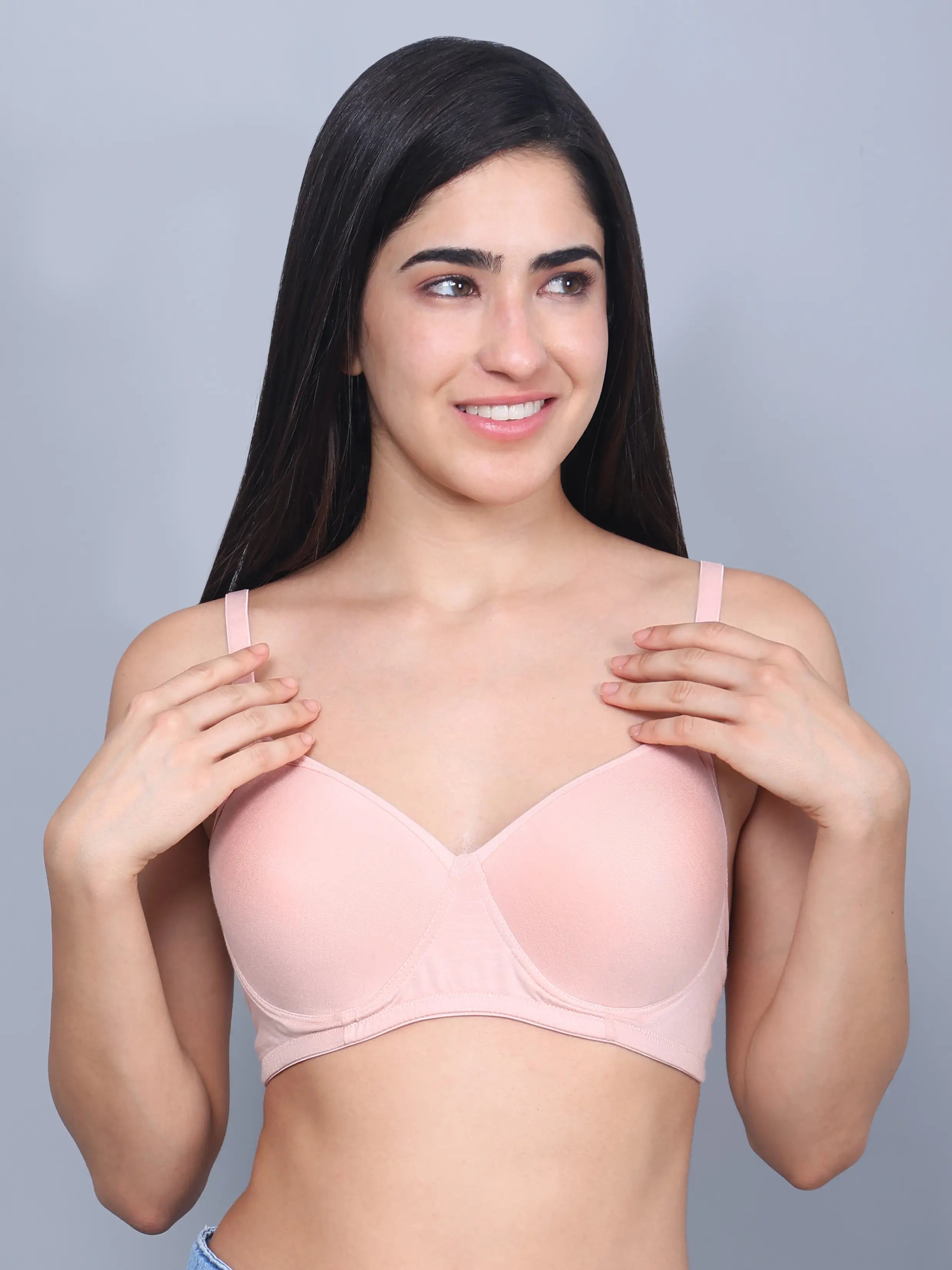 Full Coverage Bamboo Padded T-Shirt Bra Beige – Soft, Supportive, Non-Wired & Eco-Friendly (Copy)