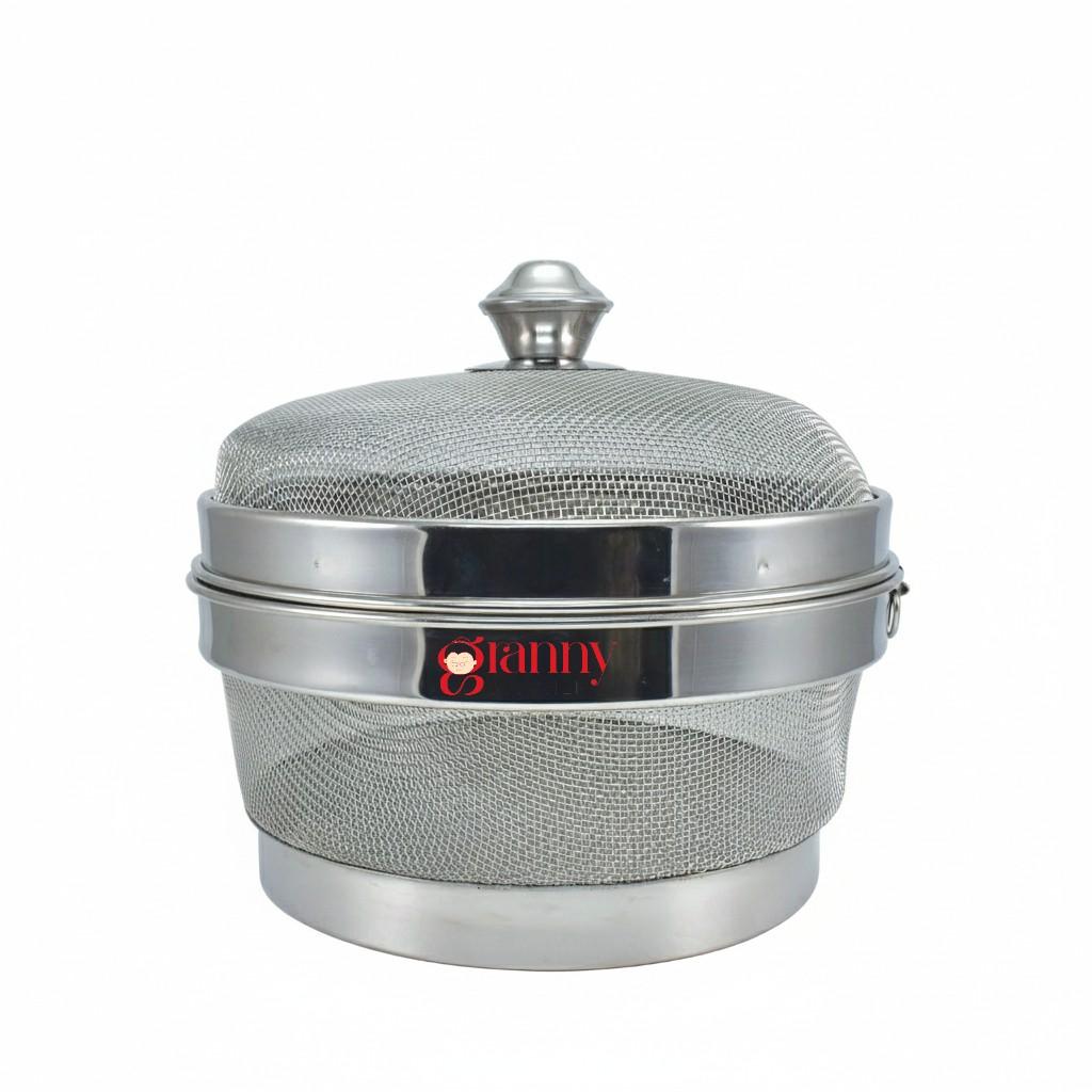 Granny kitchen Stainless Steel Fruit and Vegetable Basket with Lid