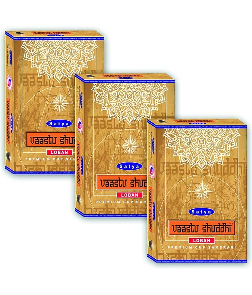 Satya Incense Dhoop Cone Mesmerizing,Loban 100 gm ( Pack of 3 )