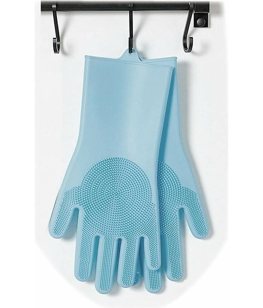 Hand Silicone Gloves, Cleaning Gloves for Dishwashing With Scrubbers, Hand Gloves for Kitchen