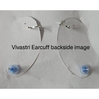 Vivastri Butterfly Oxidised Silver Alloy Earcuff,Cuff Earrings for Women & Girls [VIVA2789ERG] (Pack of- 1 Pair Earring) view 2