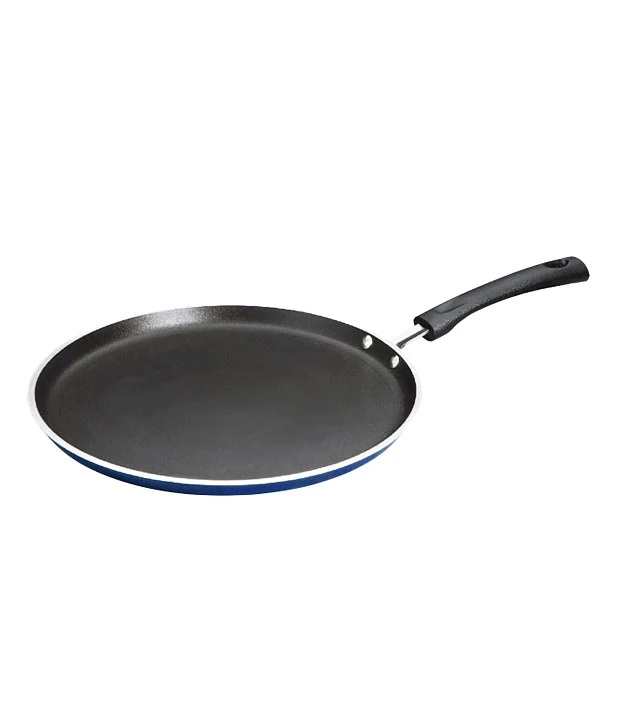 Vinod Zest Non-Stick Dosa Tawa | Heavy-Gauge Aluminium Tawa for Dosa, Roti & Paratha (Size - 25cm) by Mahavir Home Store