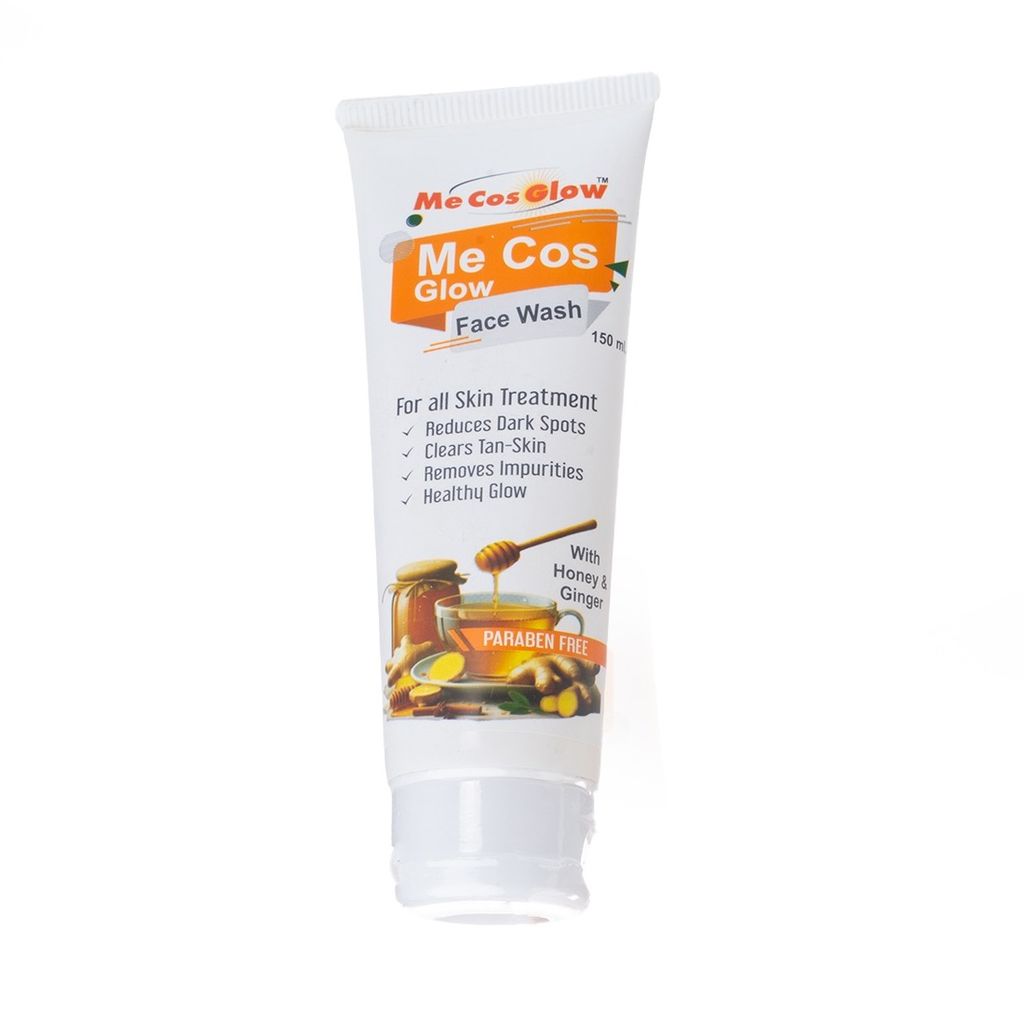 Me Cos Glow Honey Ginger Face Wash - Gentle Cleansing, Natural Glow, Antioxidant-Rich Formula for All Skin Types - 150ml view 2