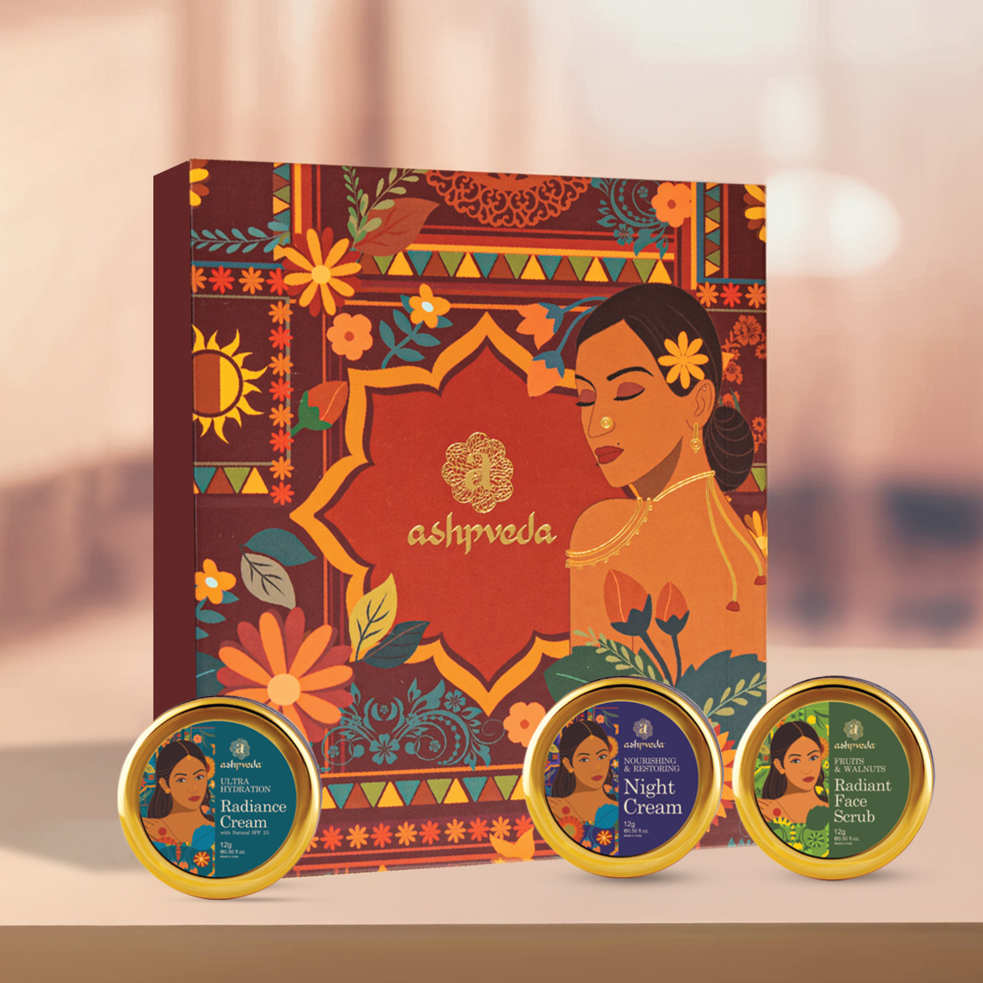 Ashpveda AM PM Plus Gift Box Day Night Face Care Kit