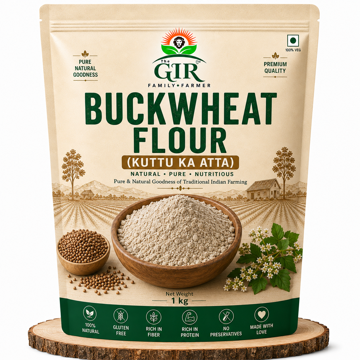Organic Buckwheat Flour - Pure & Nutritious