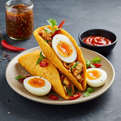 Peri Peri Boiled Egg Roll