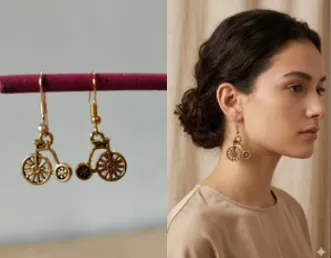 GOLDEN VINTAGEPENNY FARTHINGEARRINGS
