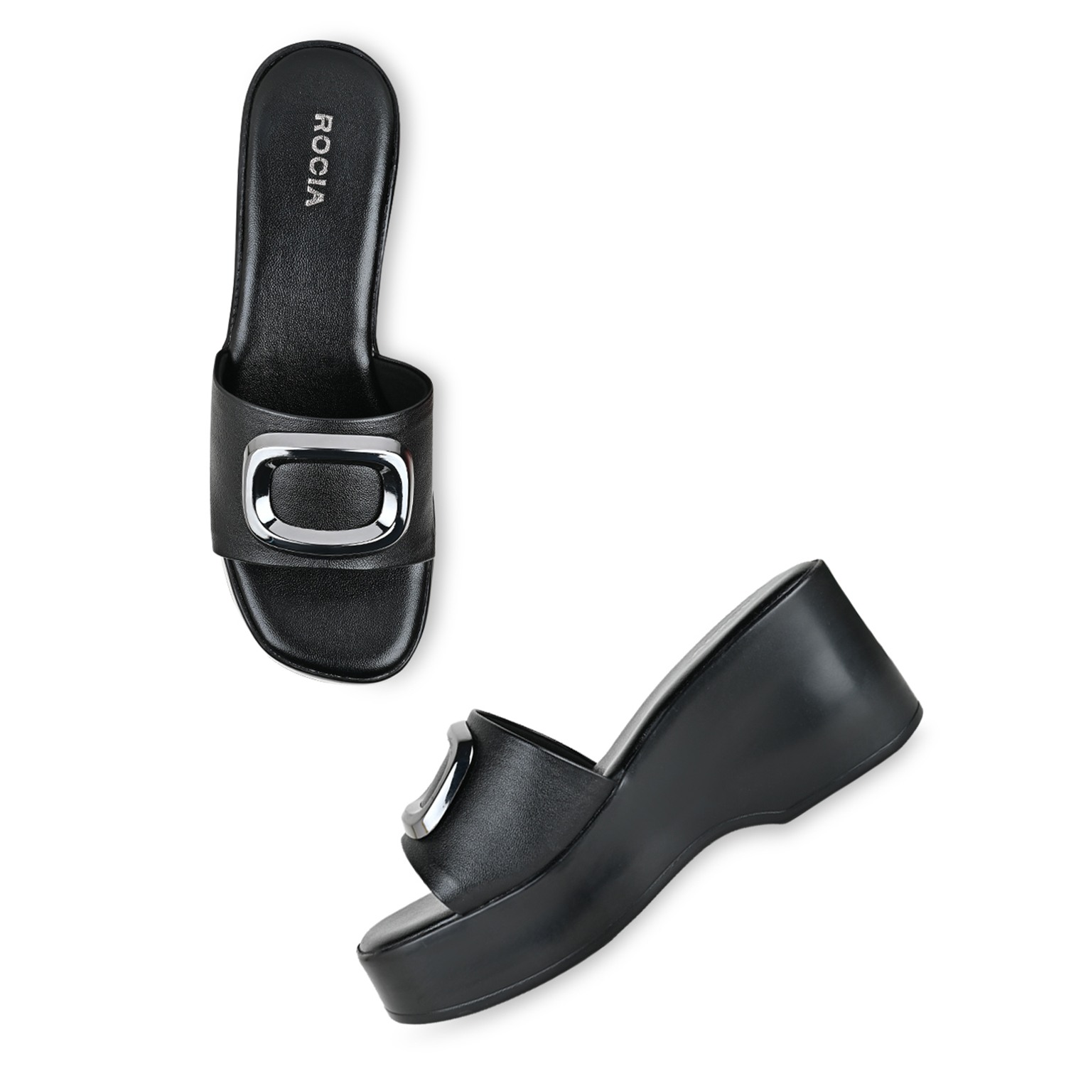 Black Women Casual Wedges