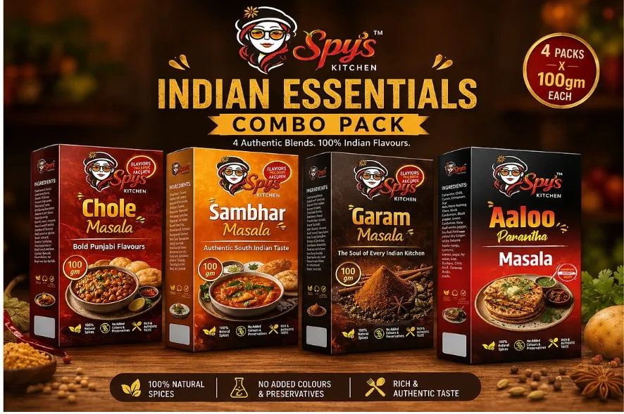 Indian Essentials Combo Pack 4 x 100g