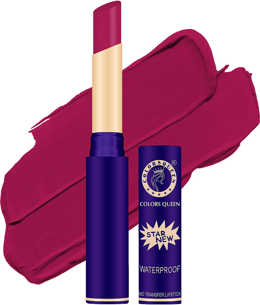 Colors Queen Red Matte Waterproof Crayon Lipstick ( Pack of 1 )