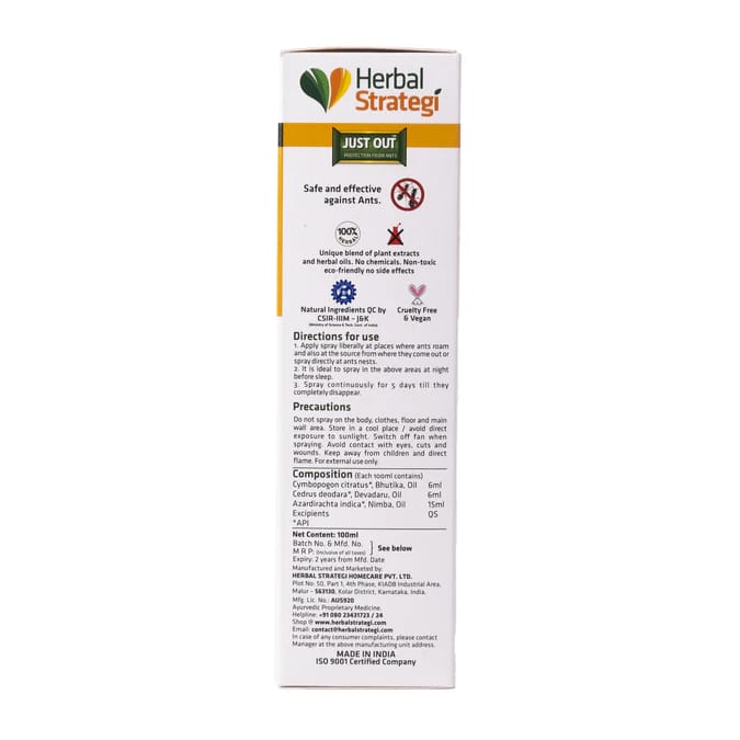 Herbal Strategi Ant Repellent Spray 100 ML view 2