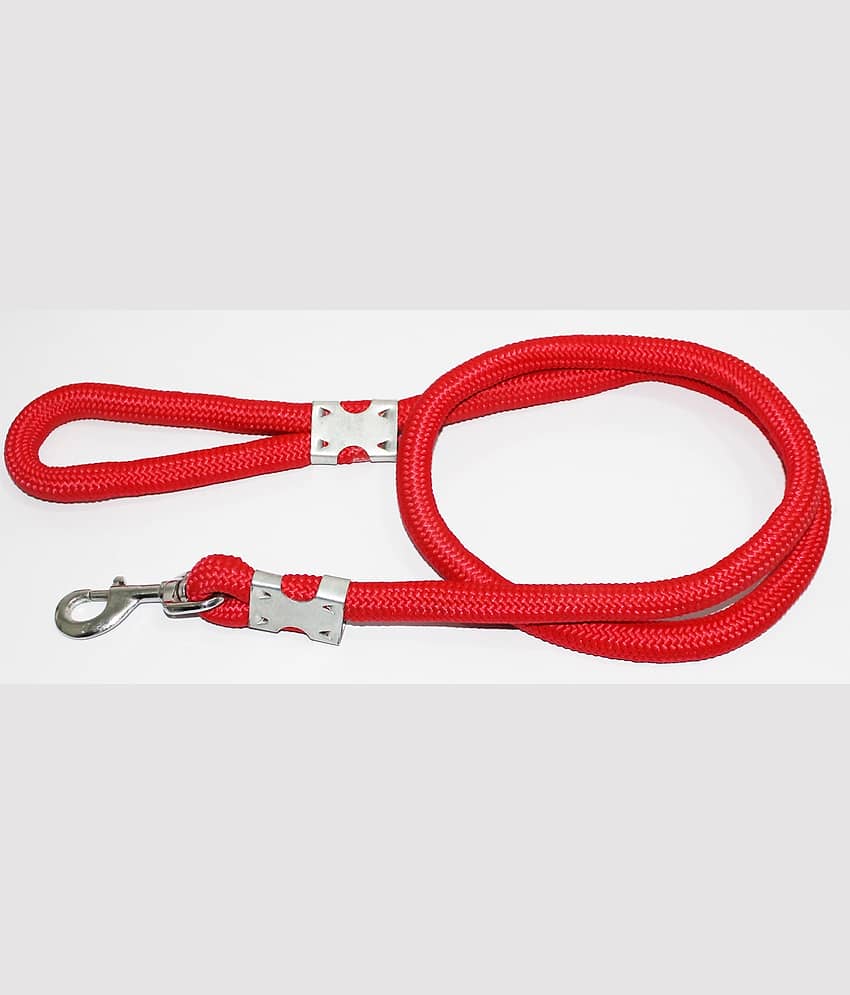 Petshop7 Premium Quality Strong & Durable Dog Leash Red Rope 12mm Length - 58inch