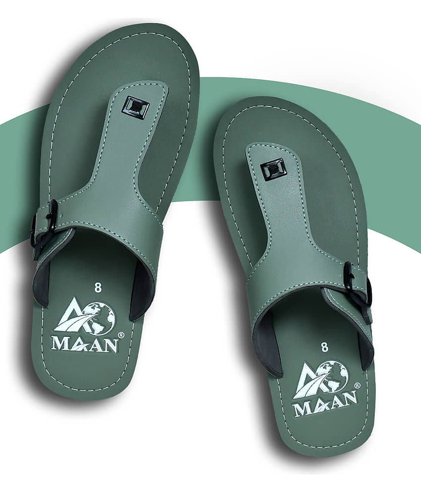 MAAN Green Men's Thong Flip Flop