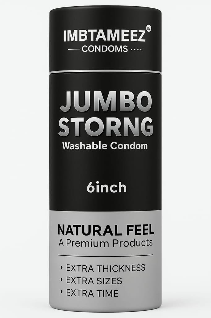 IMBTAMEEZ – Jumbo Strong Dragon Silicone Washable Condom 6 Inch view 2