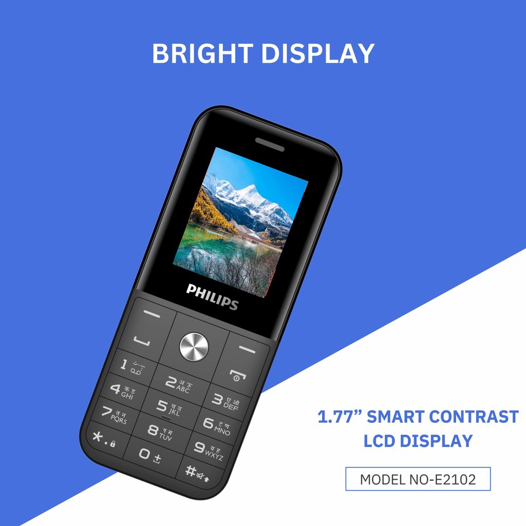Philips E2102 Keypad Mobile Phone view 2