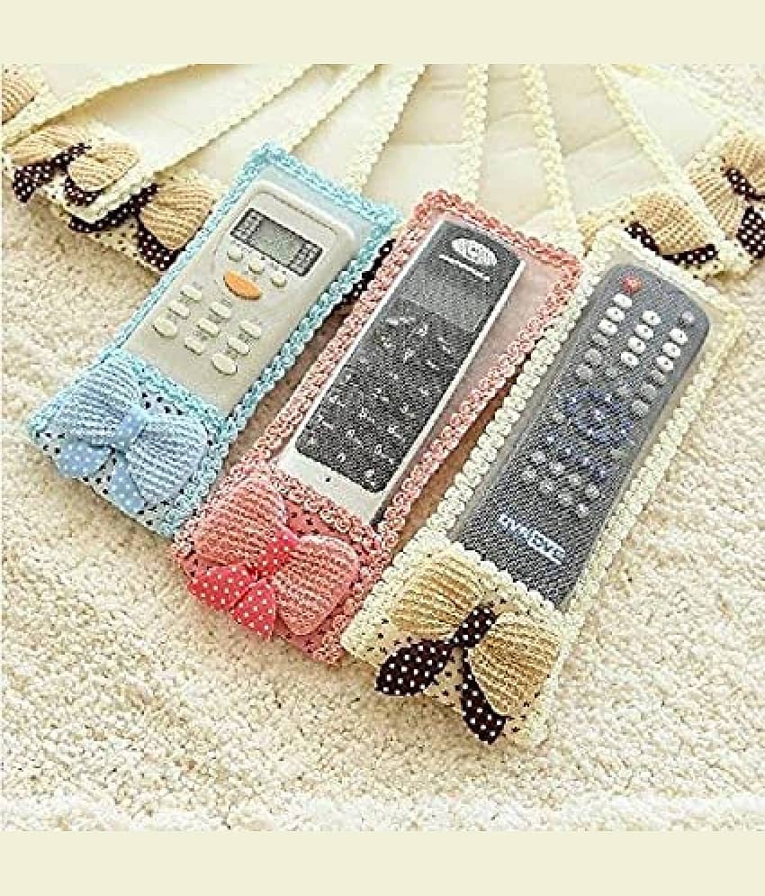 Fabric Remote Control Case -(Multicolour, 3) Brand: Rian's Online