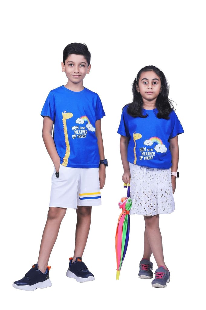 KUCHU Unisex Tshirt (6 Years- 7 Years) | Made of Super Combed Cotton-Modal Natural Fiber Better Than 100% Cotton| Soft & Breathable Fabric| Unique Digitally Printed Design |Weather