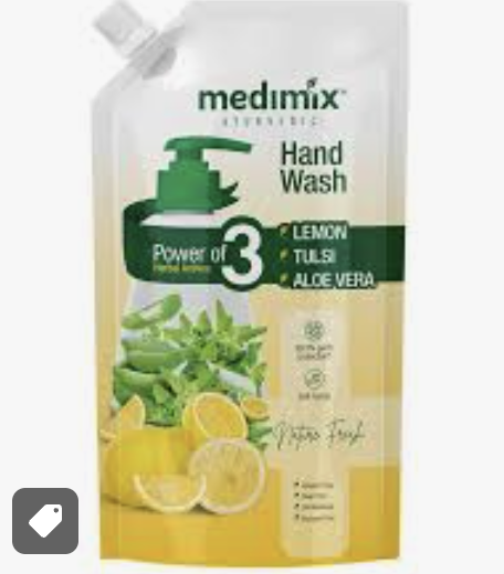 Medimix Nature Fresh Handwash - Lemon, Tulsi & Aloe Vera, 99.9% Germ Protection, 725 Ml