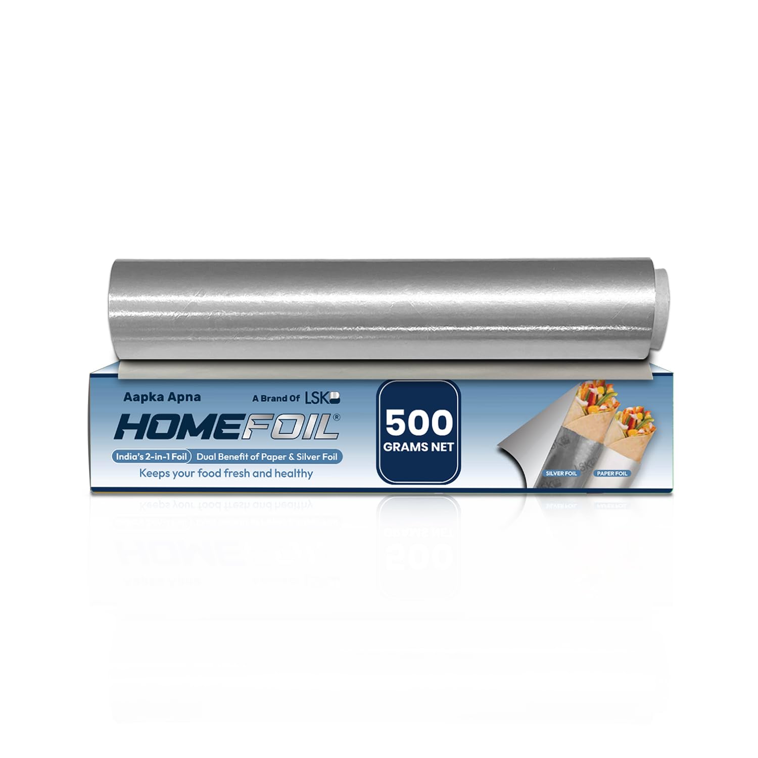 HOMEFOIL 2-in-1 Paper & Alum Foil (500 Grams)
