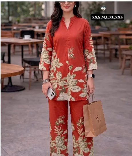 Cord set collection paired with pant.
